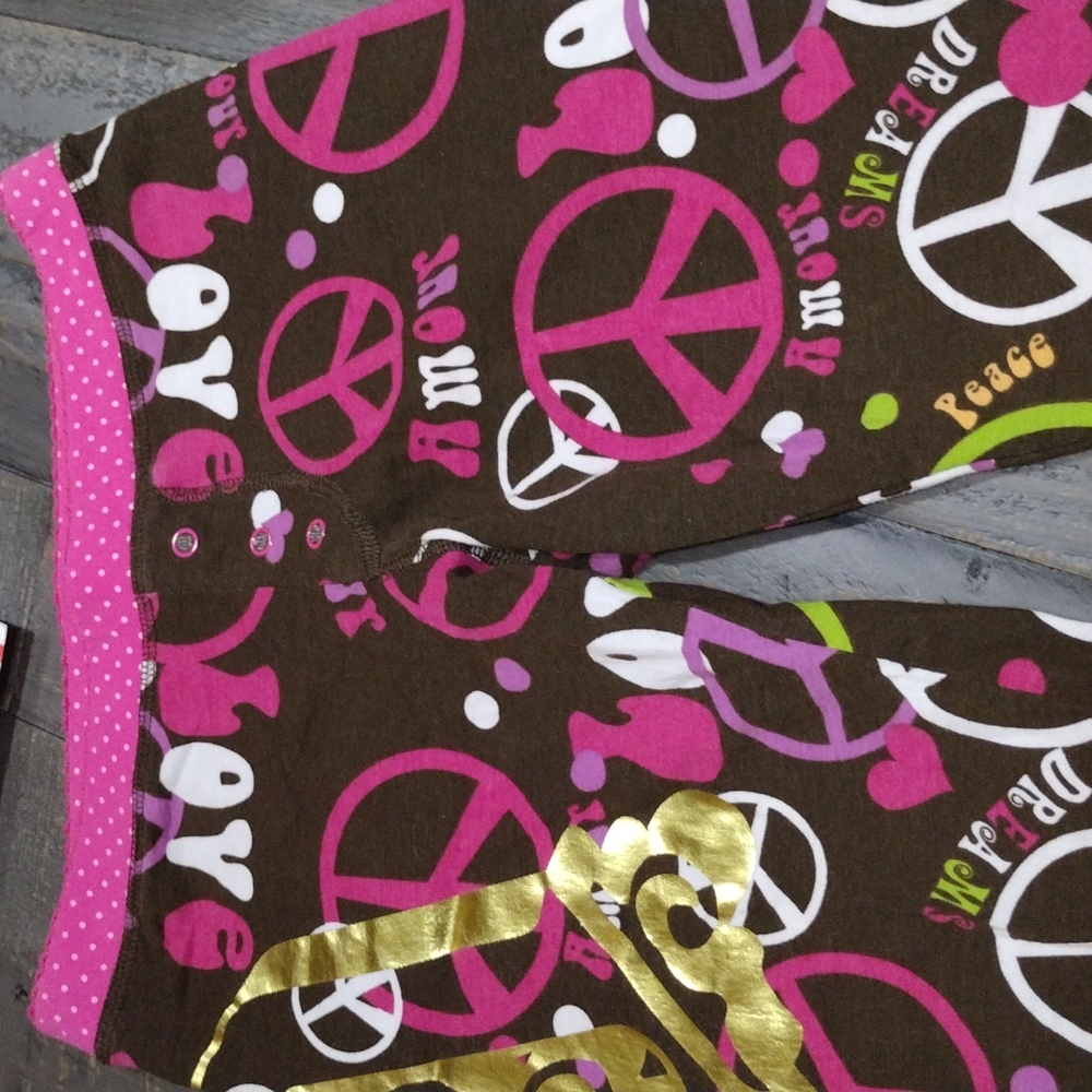 DOTS AND DREAMS VERY SWEET GIRLS PJ BOTTOMS SZ 10 / 12